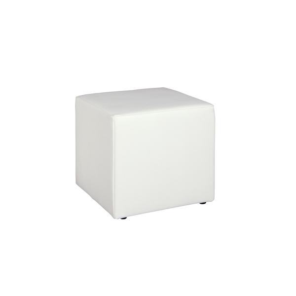 Lounge-Hocker Hollywood weiß B45*T45*H41 cm mieten