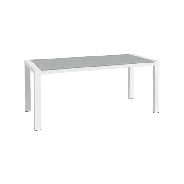 Dinnertisch Algarve weiß/Beton L180*B80*H75 cm mieten