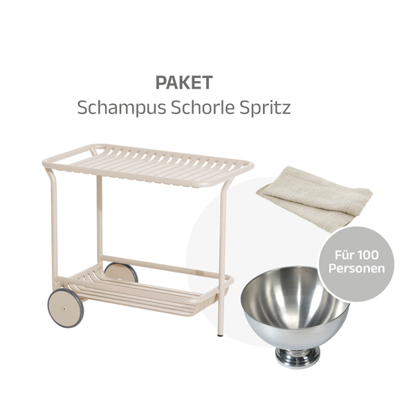 Set Schampus Schorle Spritz für 100 Personen mieten