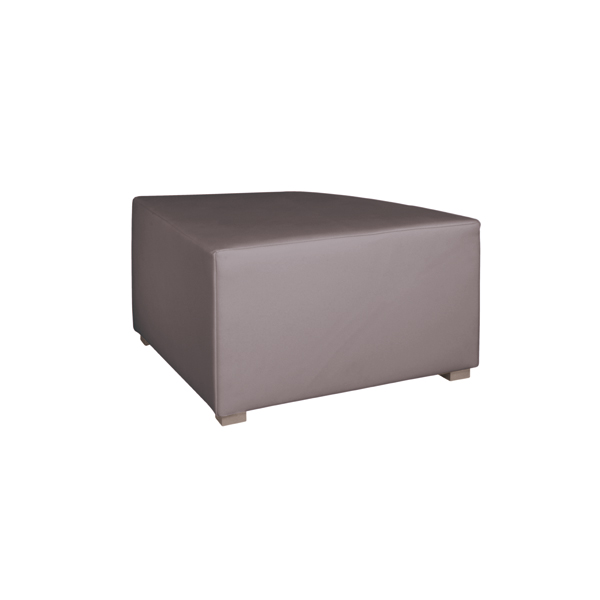 Lounge-Hocker Dreieck Cannes platingrau B70*T70*H41 cm mieten