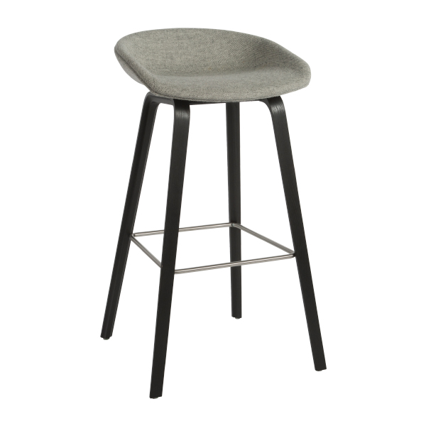 Barhocker About a Stool AAS 33 gepolstert grau/schwarz mieten
