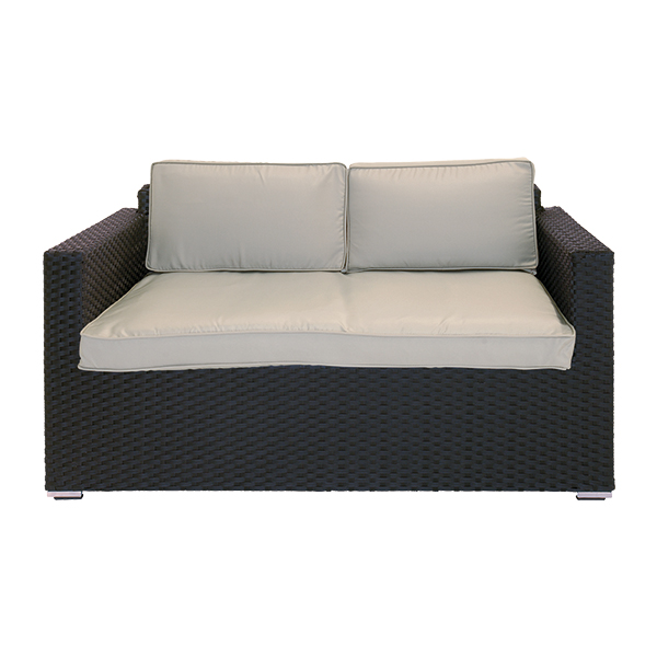 Bank Jamaica mit Kissensatz grau B135*T75*H80 SH37 cm mieten