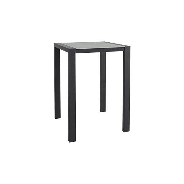 Stehtisch Algarve schwarz/Beton L80*B80*H110 cm mieten