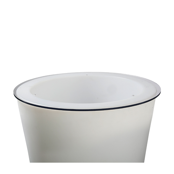 LED-Vase Stehtisch mit Platte acryl klar Ø75 H110 cm mieten