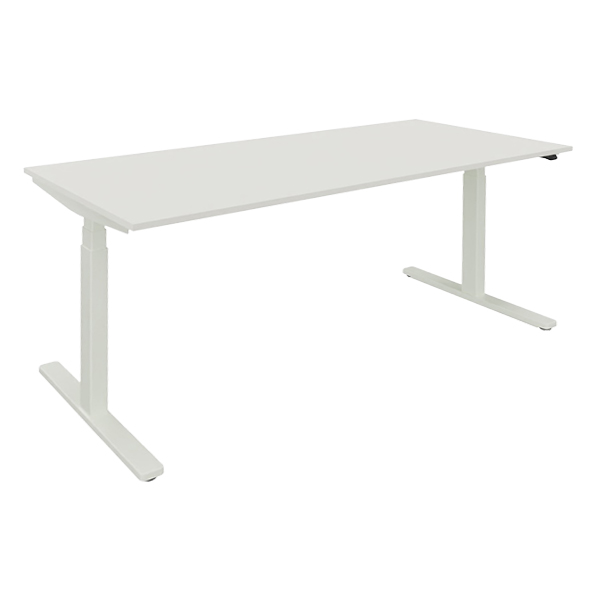 Schreibtisch Level Lift Pure weiß L160*B80*H64-129 cm mieten