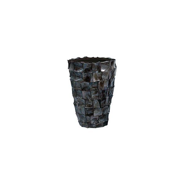Ocean Shell Vase 53 schwarz Ø36 H53 cm mieten