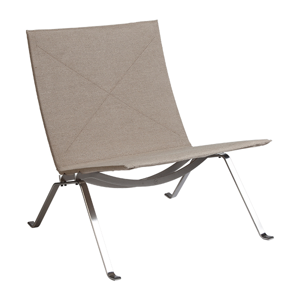 Sessel Poul Kjærholm PK22 Canvas Nature B63*T63*H71 SH35 cm mieten