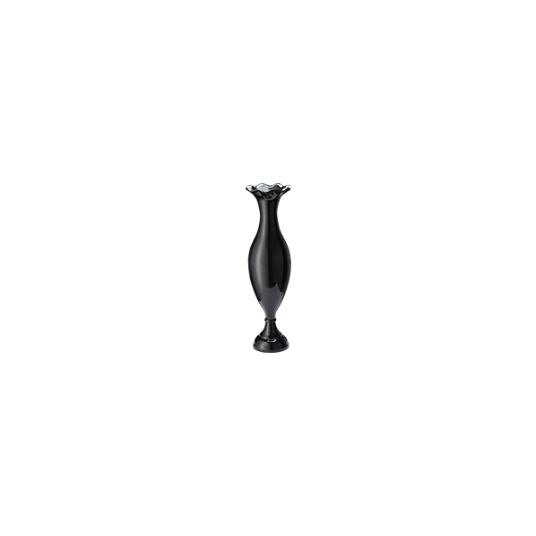 Rococo Vase schwarz Crown Ø7 H25 cm mieten