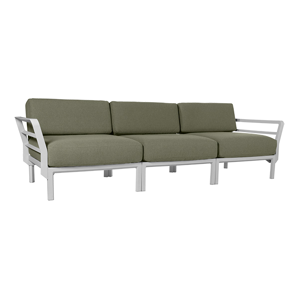 Loungesofa 3-Sitzer Maximo white Kissensatz cactus green mieten
