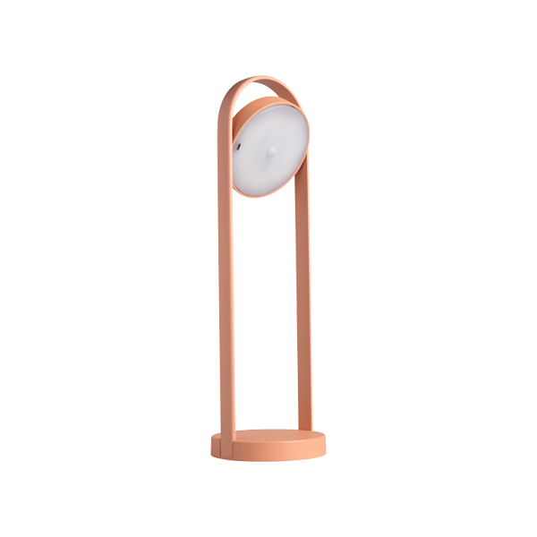 Akku Tischleuchte Giravolta medium nude-rosa touch mieten