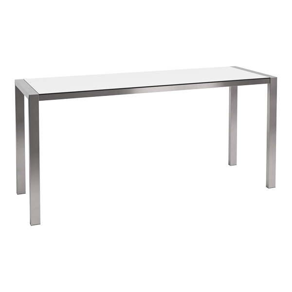 Stehtisch Algarve Edelstahl/weiß L240*B80*H110 cm mieten