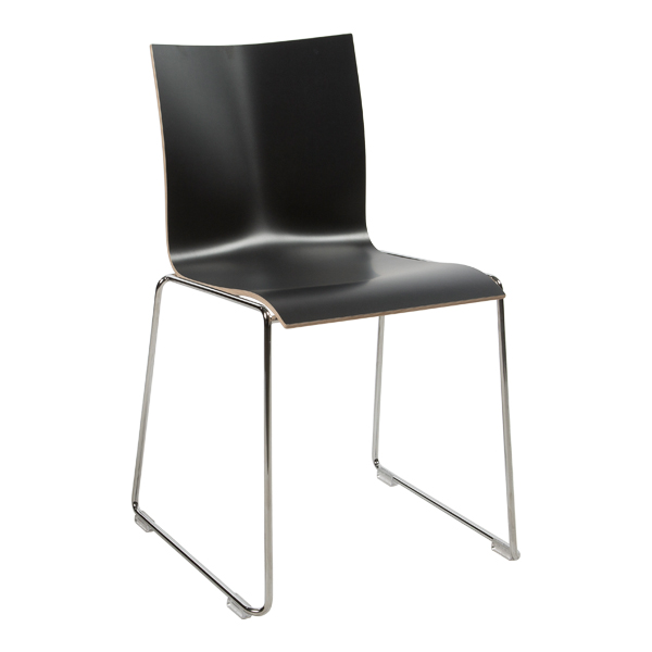 Stuhl Chairik Model 107 schwarz B47*T53*H77 SH46 cm mieten