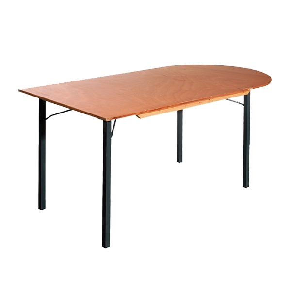 Anbautisch 1/2 oval L150*B80*H76 cm mieten