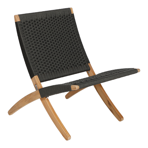 Carl-Hansen CUBA Teak-Loungechair charcoal mieten