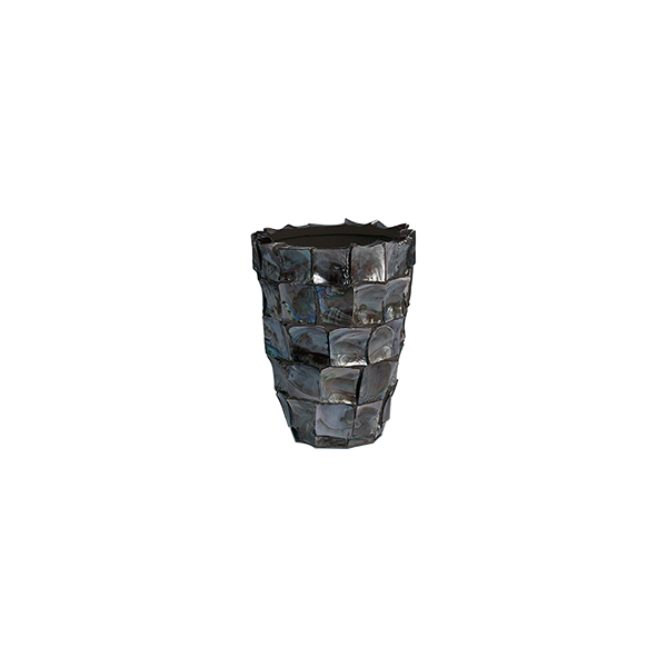 Ocean Shell Vase 36 schwarz Ø26 H36 cm mieten