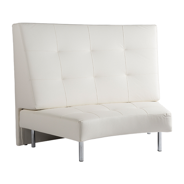 Endless curved Seat high Back Curve large Yachtleder weiß mieten