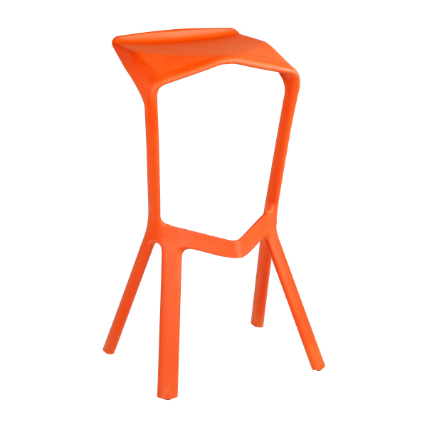 Barhocker Miura orange B47*T40*H81 cm SH78 cm mieten