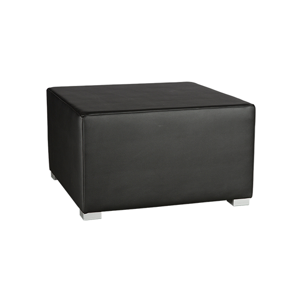 Lounge-Hocker Barbados schwarz B70*T70*H41 cm mieten