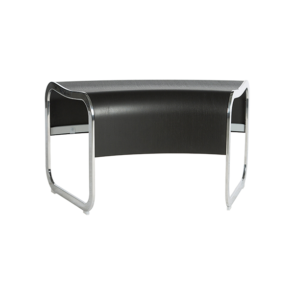 Lounge Bank ZA Angle 45° schwarz B48-82*T44*H43 cm mieten