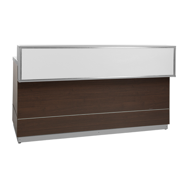 Theke Holzdecor L200*T83*H115 cm mit Deckblatt silbergrau mieten
