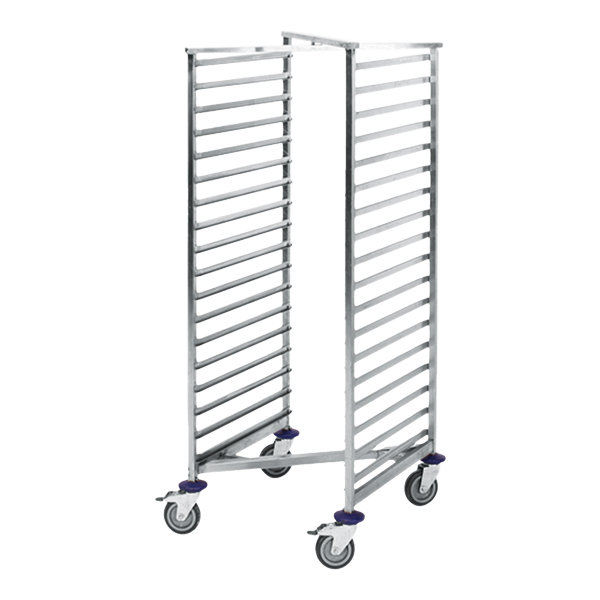 Raumspar-Regalwagen für 18 Tabletts 2/1 GN B74*T65*H164 cm mieten
