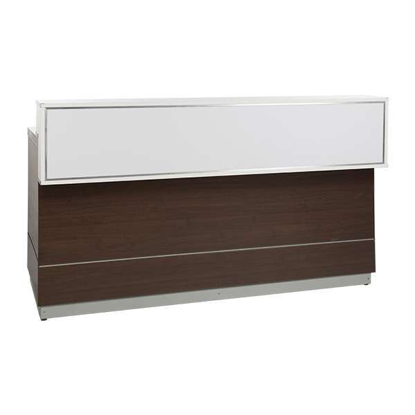 Theke Holzdecor L200*T83*H115 cm mit Deckblatt silbergrau mieten