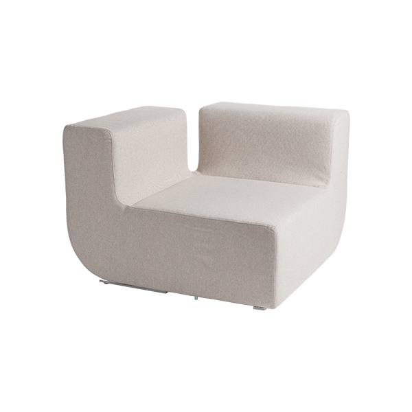 Ecksofa Nuba grau/beige B96*T96*H70 SH40 cm mieten