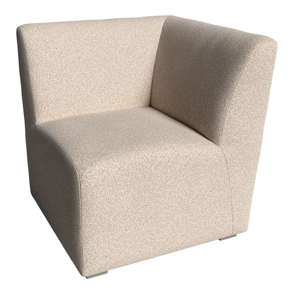 Sessel Eckelement beige Deauville bouclé L70*T70*H70 cm mieten
