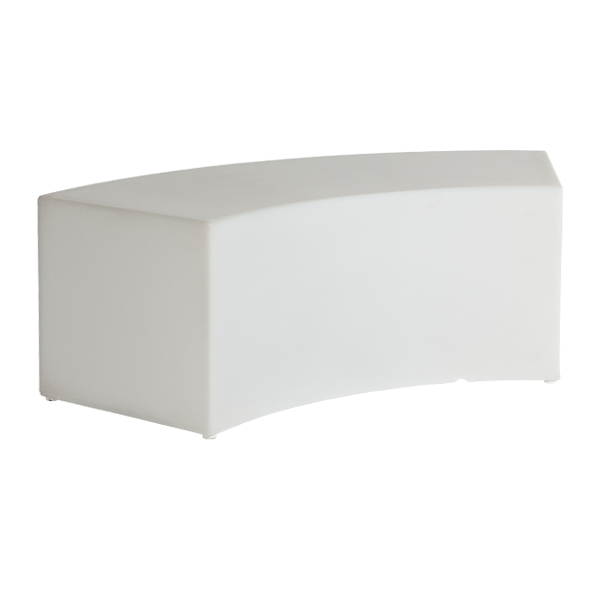 Sitzbank Snake B123*T43*H43cm mit LED Akku Lichteinheit mieten