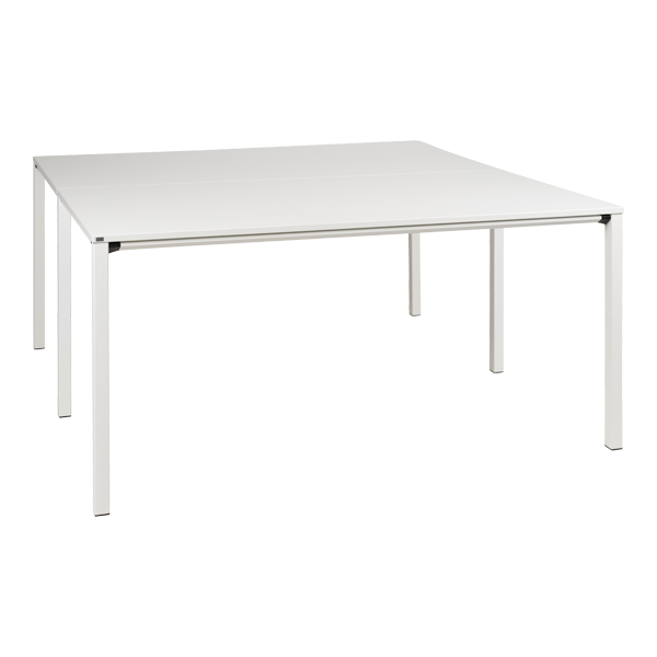 Besprechungstisch Lean weiß L160*B160*H75 cm mieten
