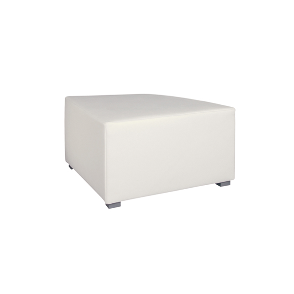 Lounge-Hocker Dreieck Hollywood weiß B70*T70*H41 cm mieten