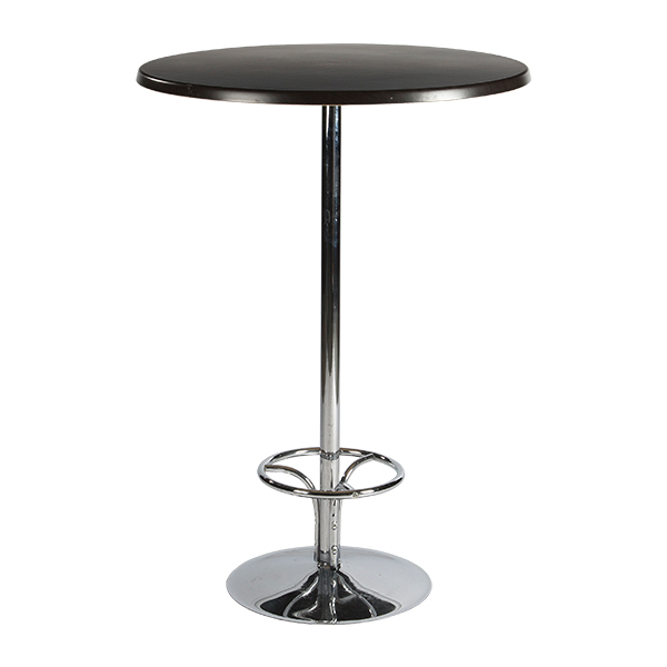 Stehtisch Brussel verchromt Nussbaum Ø80*H110 cm mieten