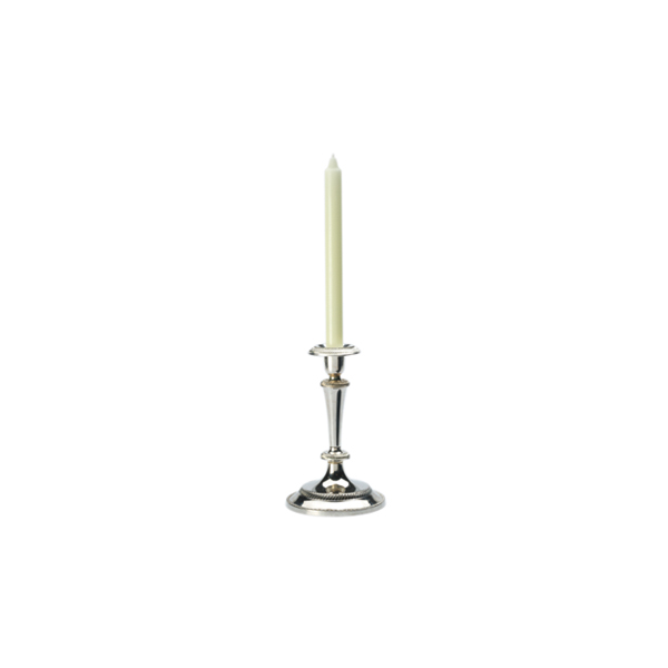 Kerzenleuchter 1-armig silberfarbig H19 cm mieten
