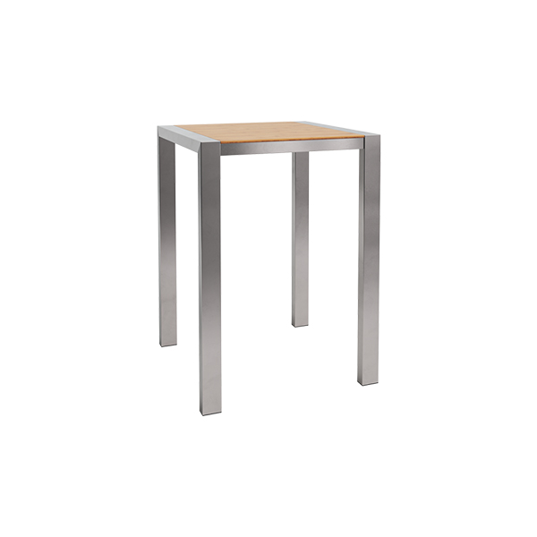 Stehtisch Algarve Edelstahl/Bambus L80*B80*H110 cm mieten