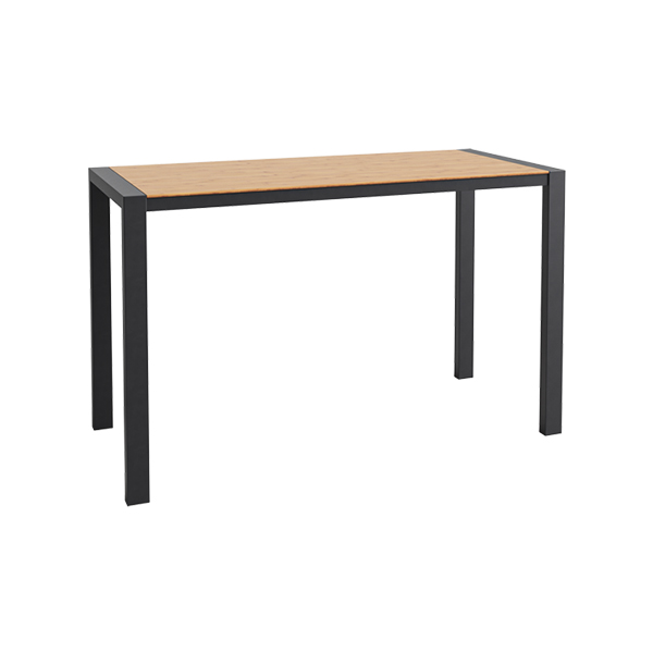 Stehtisch Algarve schwarz/Bambus L180*B80*H110 cm mieten