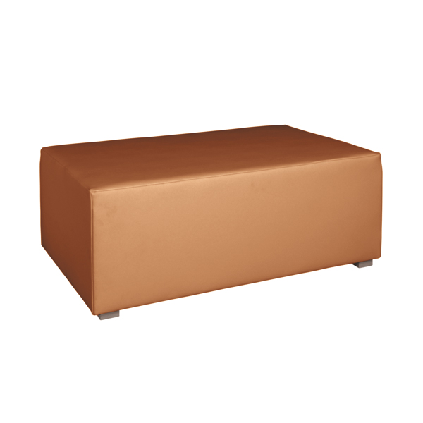 Lounge-2-Sitz-Hocker Havanna karamell B104*T70*H41 cm mieten