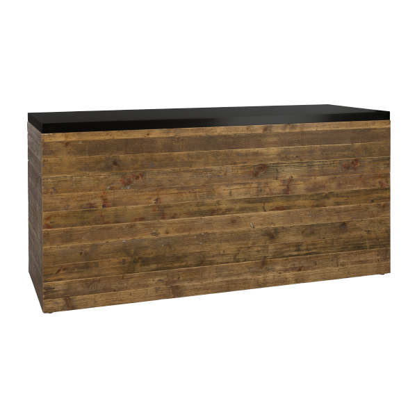Theke Bornholm mit Deckblatt schwarz L200*T70*H95 cm mieten