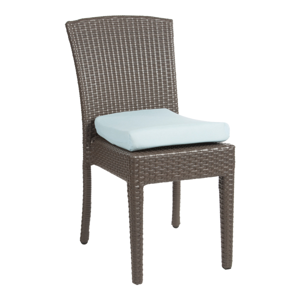 Dinnerstuhl Curacao mit Sitzkissen pastellblau B46 SH45 cm mieten