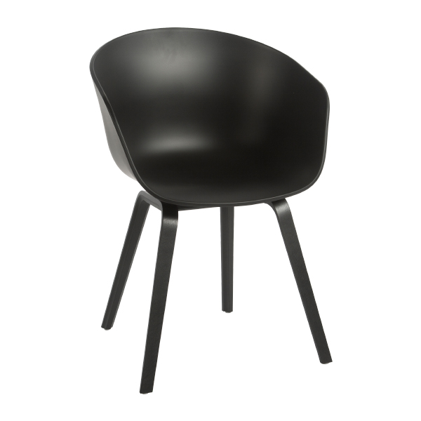 Armlehnstuhl About a Chair AAC 22 schwarz/schwarz mieten