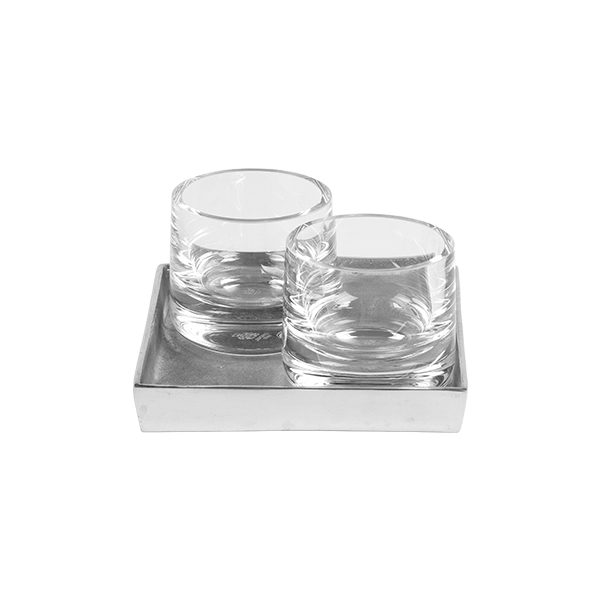 Senso Tischdekosatz 244 alu glass 15*15 cm mieten