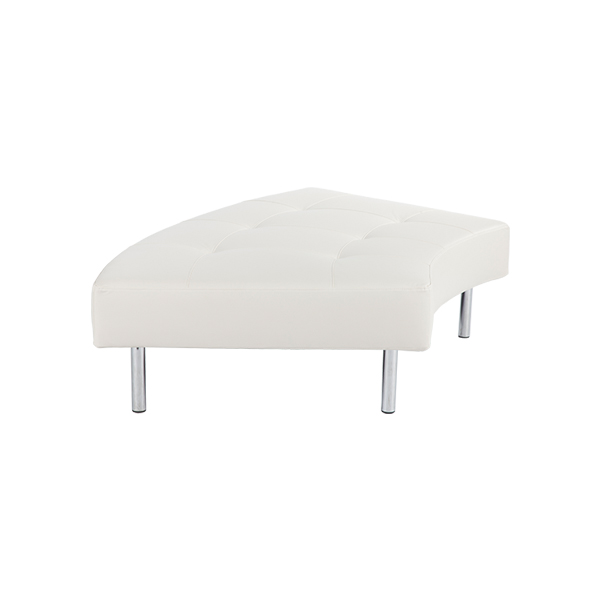 Endless curved Seat Yachtleder weiß mieten