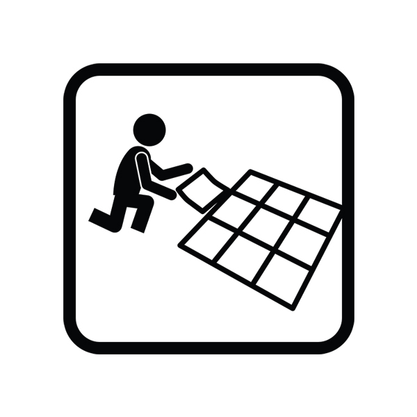Verlegungskosten PVC Fußboden pro Platte mieten