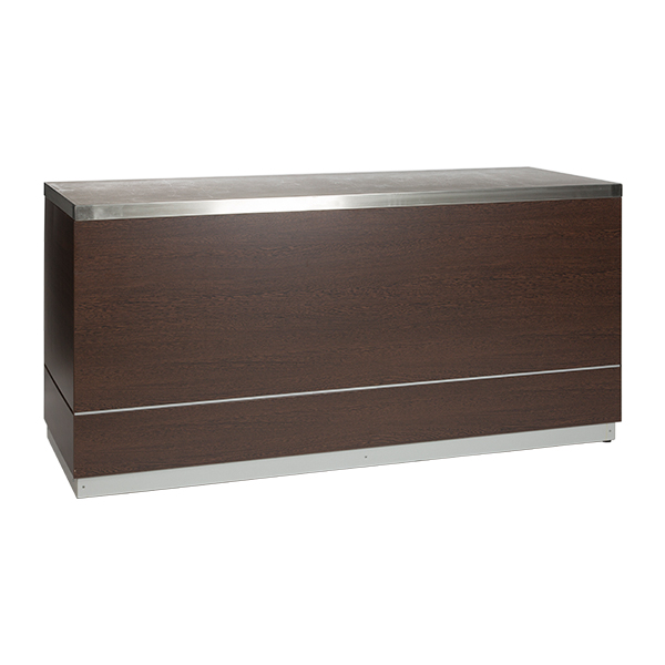 Theke Holzdecor B200*T70*H95 cm mit Deckblatt CNS mieten