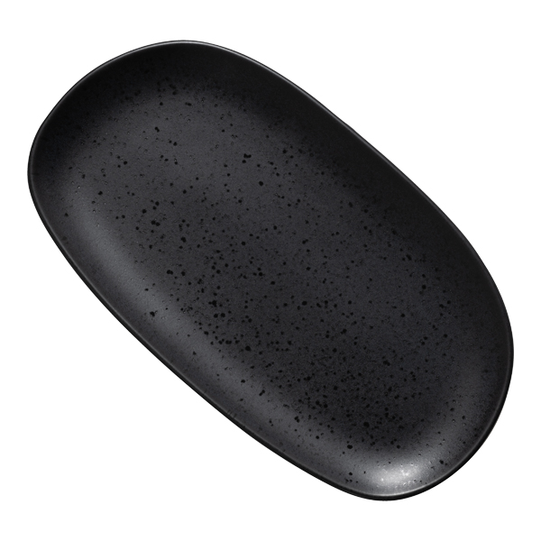 Platte oval freestyle 25*14 cm comet black Mysa mieten