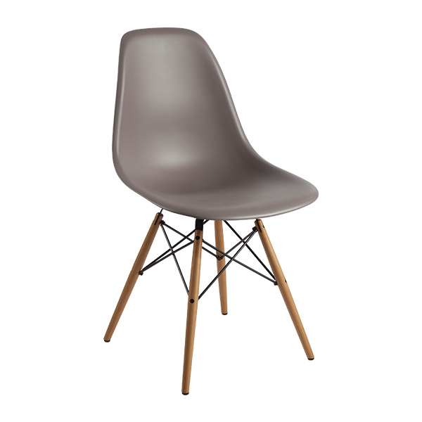 DSW Eames Plastic Chair Ahorn Sitz mauve-grau mieten