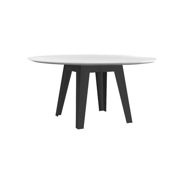 Dinnertisch Kranich mit Tischplatte weiß Ø160 H76 cm mieten