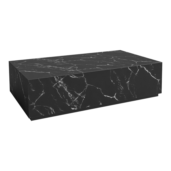 Block Table Volterra black 115*65*H30 cm mieten