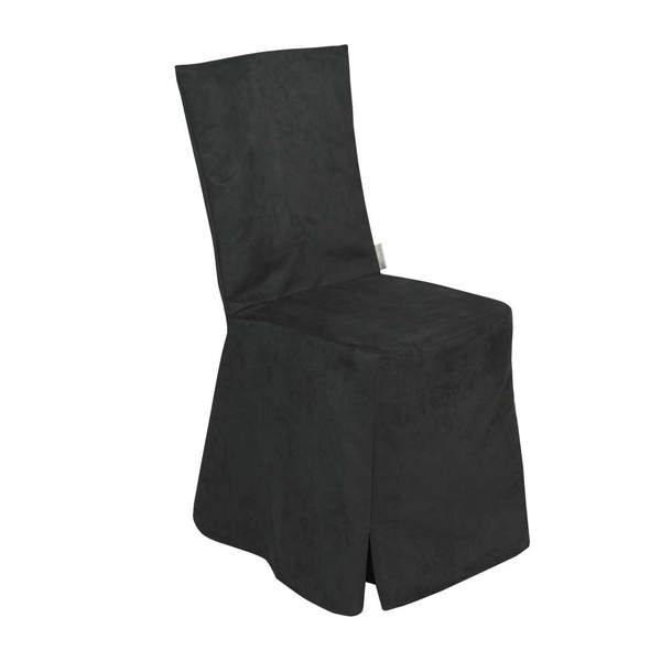 Polsterstuhl Dallas mit Velours-Stuhlhusse schwarz mieten