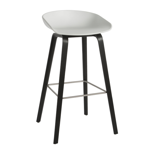 Barhocker About a Stool AAS 32 weiß/schwarz mieten