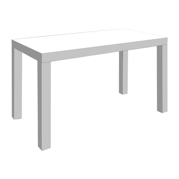 Steh-Leuchttisch silbergrau L180*B90*H110 cm mieten